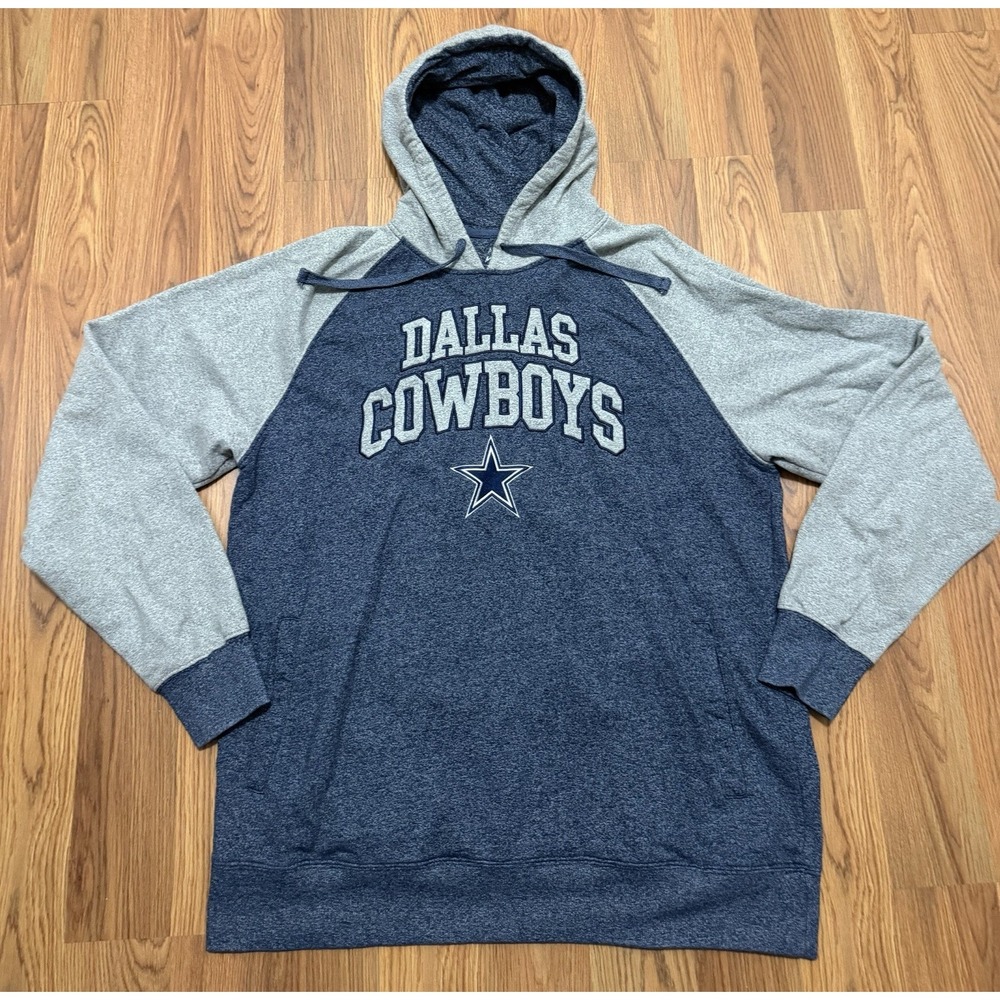 Dallas Cowboys Hoodie Mens Extra Large NFL Embroidered Logo Colorblock